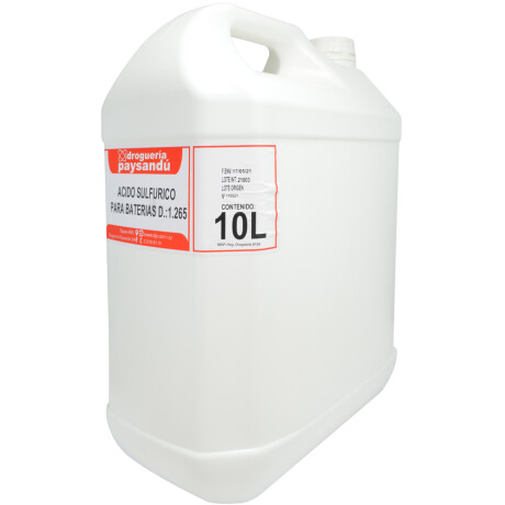 Ácido Sulfúrico para Batería 10 L