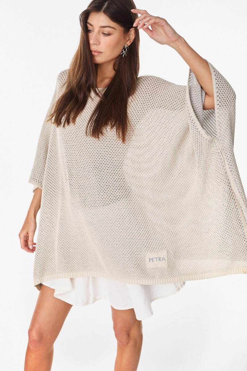Blusa Nube Crudo/Plateado