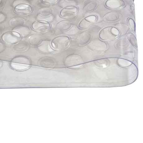 Alfombra Antideslizante p/Ducha Baño Bañera c/Ventosas PVC Transparente