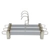 PERCHA GRIS C/GANCHO 32X12.5CM 3PZAS Unica
