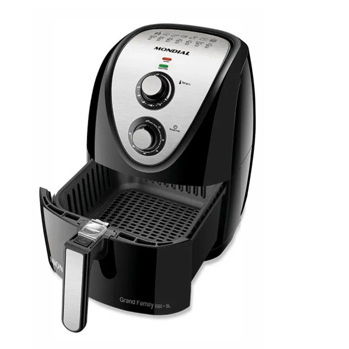 Freidora Electrica Mondial Air Fry 5 litros negro/inox AFN-50 