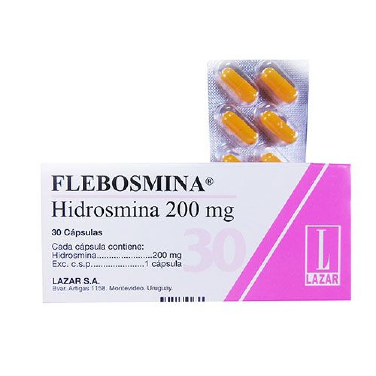 Flebosmina 200 Mg 30 Cápsulas 