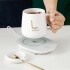 Taza De Café Té Eléctrica Usb 55 Grados Caja Obsequio Variante Color Blanco