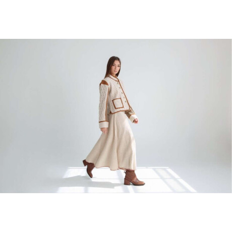 Chaqueta Mena Beige y visón