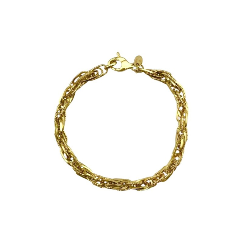 Pulsera doble - Oro bajo -Sin Piedra-PU8097 sinpiedra