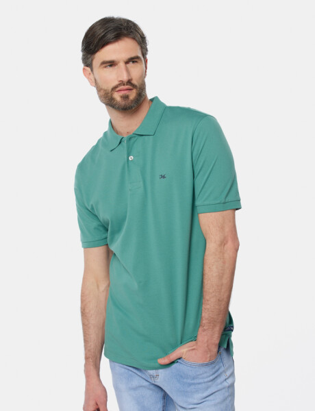 REMERA POLO LISA Verde Claro