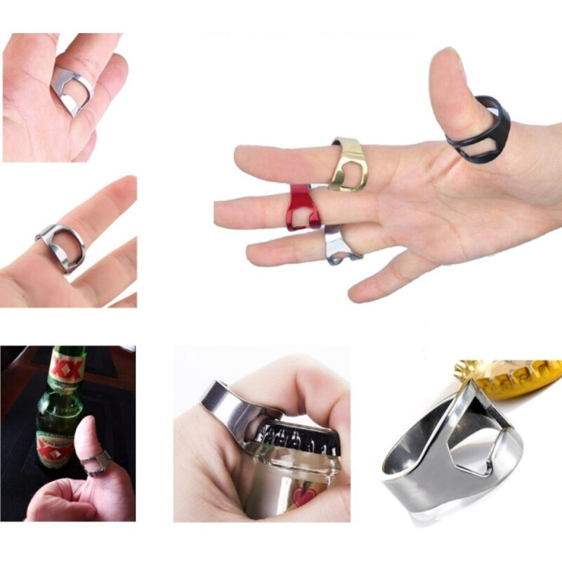 Destapador De Cerveza Anillo X10 Unidades Gris