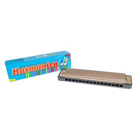 Armonica c/ cajita p/guardar En Blister 16x37cm Armonica C/ Cajita P/guardar En Blister 16x37cm