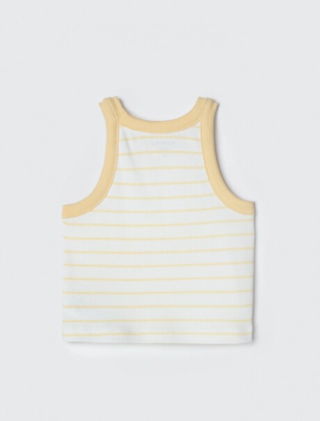 MUSCULOSA INFANTIL A RAYAS AMARILLO