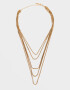 Collares Largos Multi Cadenas Collar Largo New Basics - Dorado