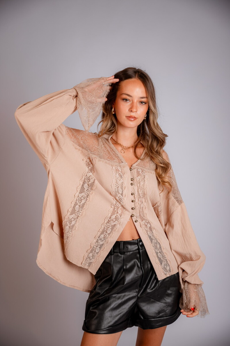 Camisa Viena (PRE VENTA) - beige 