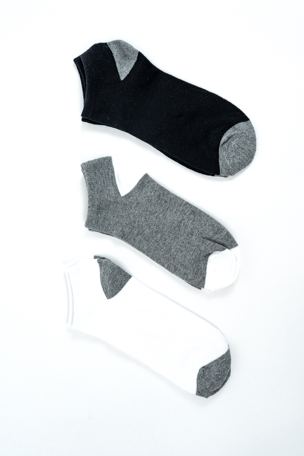Medias Ankle Pipos, Pack X 3 Color Unico