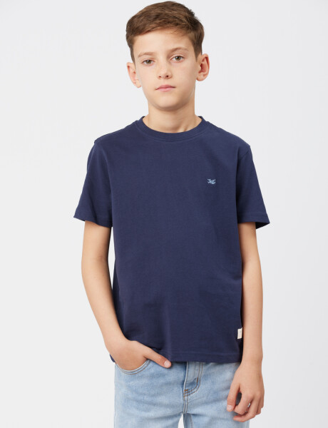 REMERA BÁSICA DE ALGODÓN Azul
