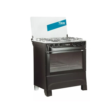 Cocina a Gas 5 Hornallas Negra Tem Mastercook