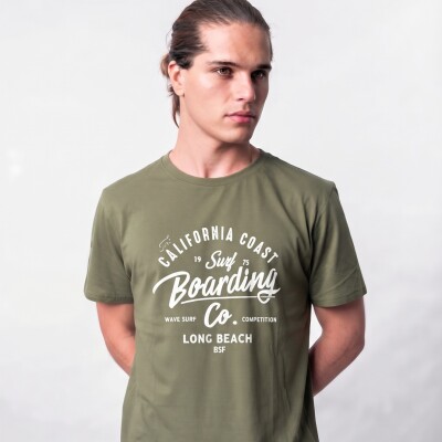 T-Shirt Print V27 California Olive