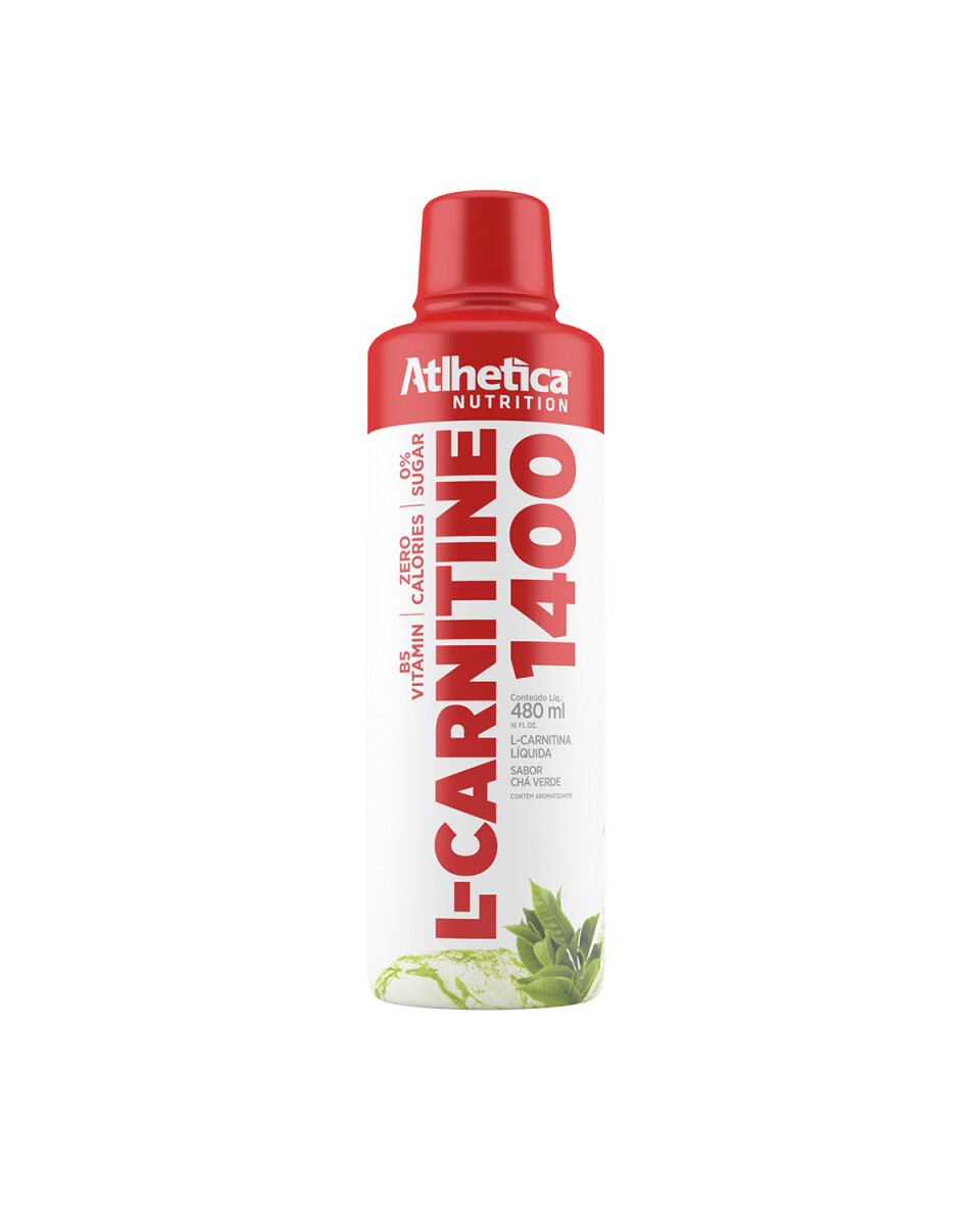 Suplemento Atlhetica Nutrition L-Carnitine 1400 líquida de 480ml - Sabor té verde 