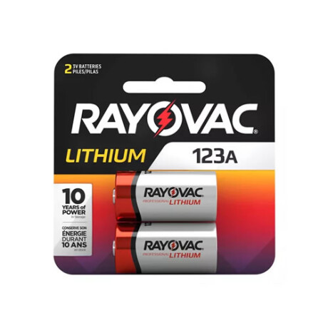 Pila Bateria CR123A Lithium RAYOVAC blister x 2 unidades Pila Bateria CR123A Lithium RAYOVAC blister x 2 unidades