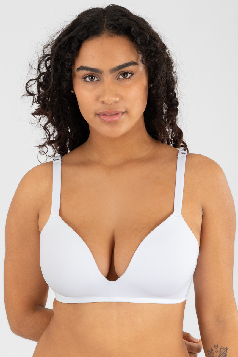 Soutien triangulo prefromado copa c calatea Blanco