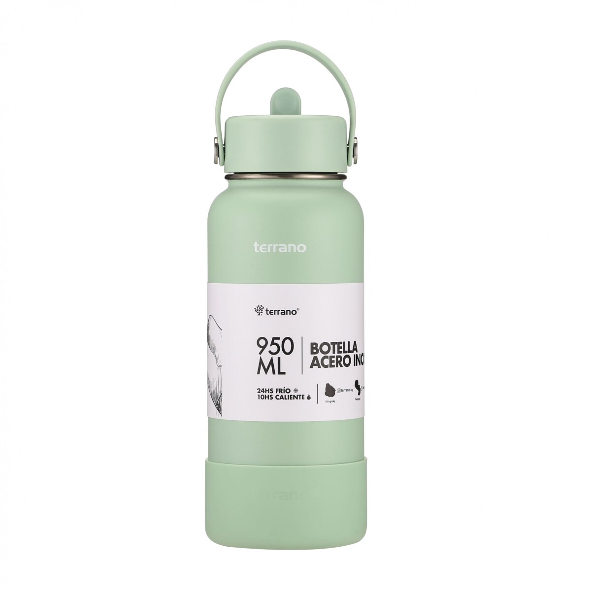 Botella Térmica con Pico 950mL. - Verde Agua 