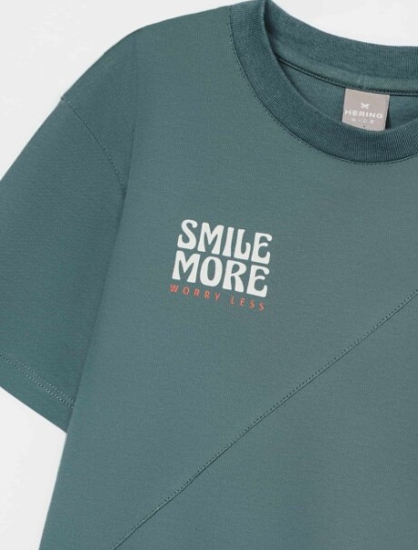 CAMISETA CON ESTAMPA VERDE