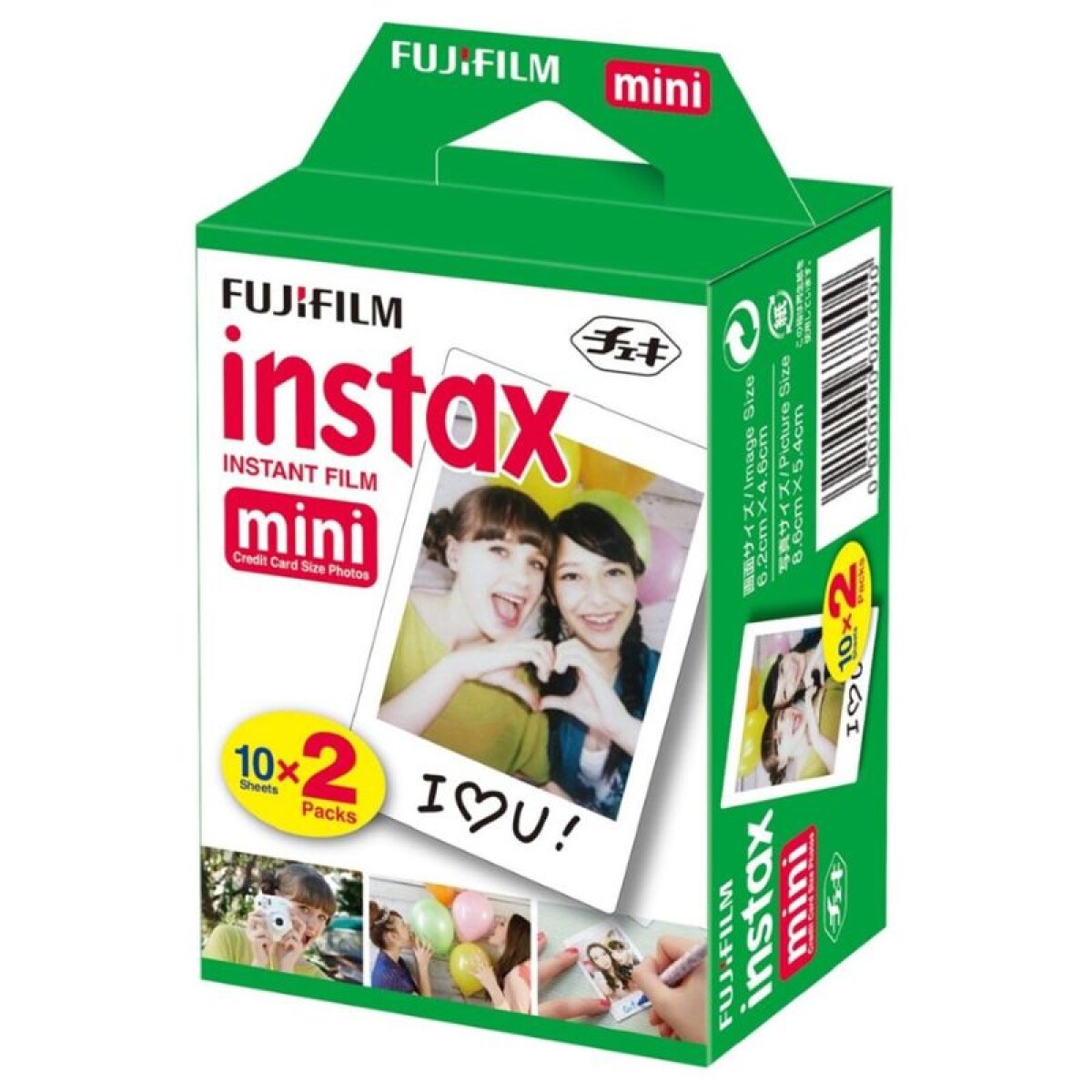 Carga Fujifilm Para Camara Instax Mini Pack 2x10 