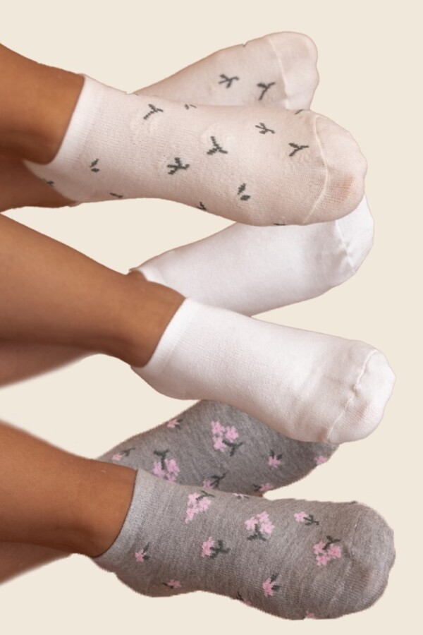 Medias Flores Pack x3. Medias Flores Pack x3.