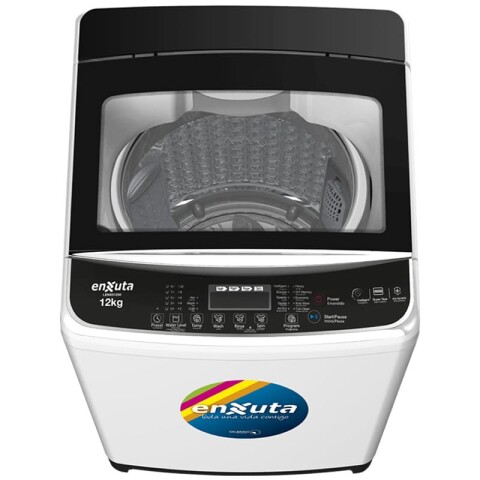 Lavarropa Automático Carga Superior 12 kg con Bomba y Tapa de Vidrio - China -- Enxuta -- LENX01250 Lavarropa Automático Carga Superior 12 kg con Bomba y Tapa de Vidrio - China -- Enxuta -- LENX01250
