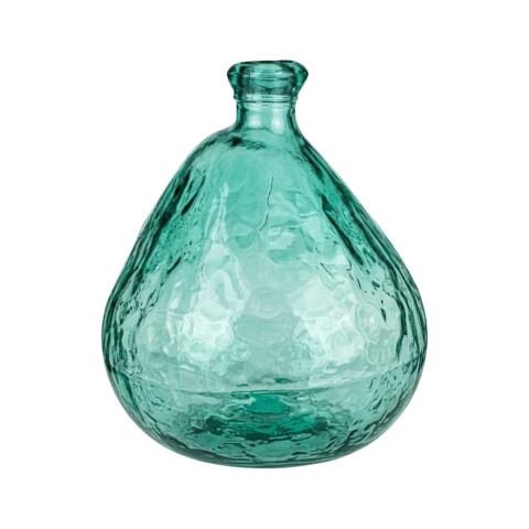 JARRON DE VIDRIO VERDE 33CM Unica
