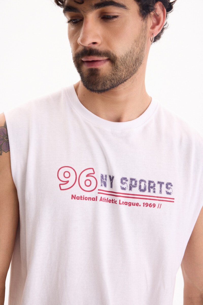 Musculosa Athletic Blanco