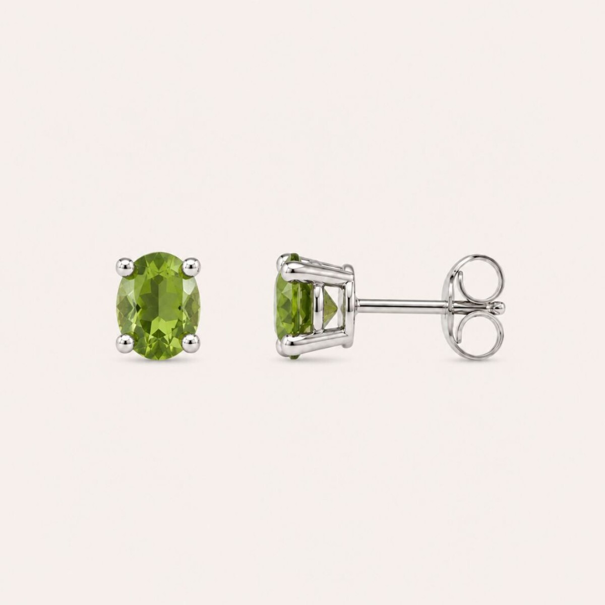 Caravanas Wisteria Peridoto - Plata 925 