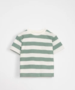 Remera oversize estampa Rayas Verde