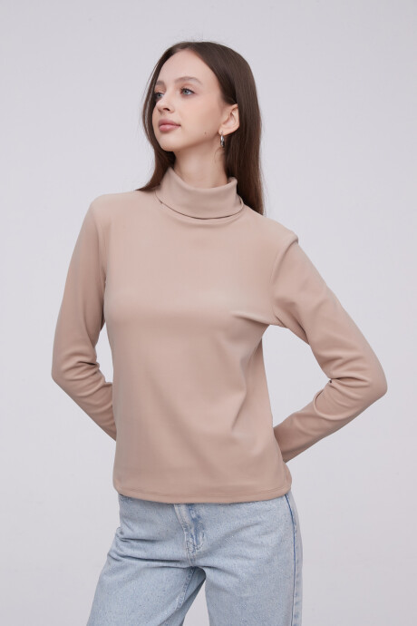 Polera Lullaby Beige Oscuro