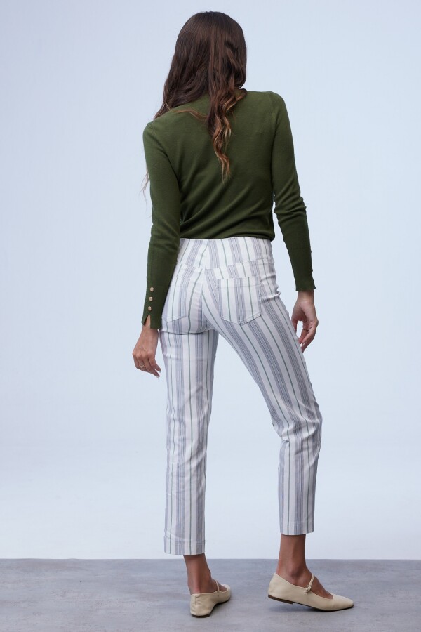 Pantalon Lineas BLANCO/MULTI