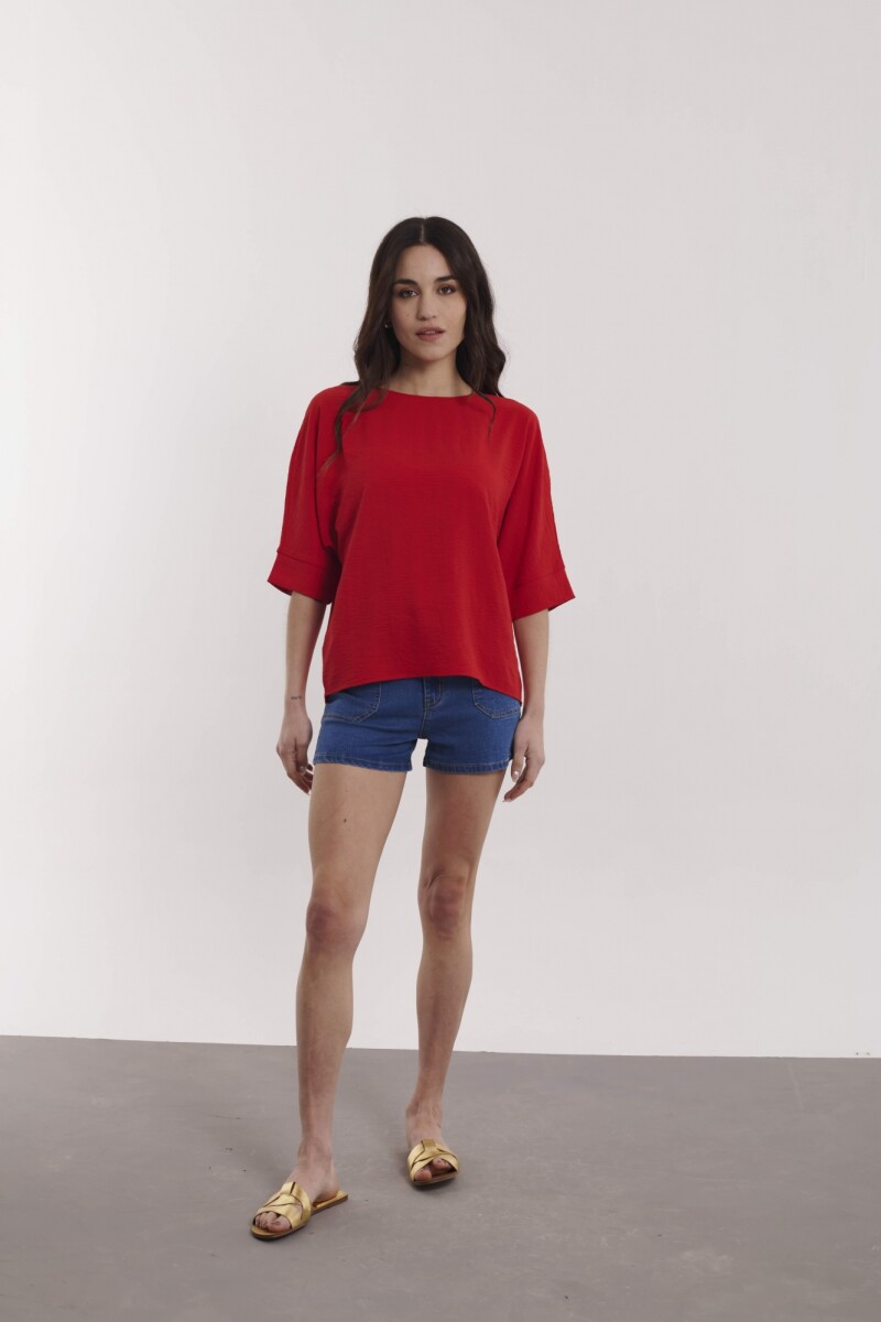 BLUSA JUSTA ROJO