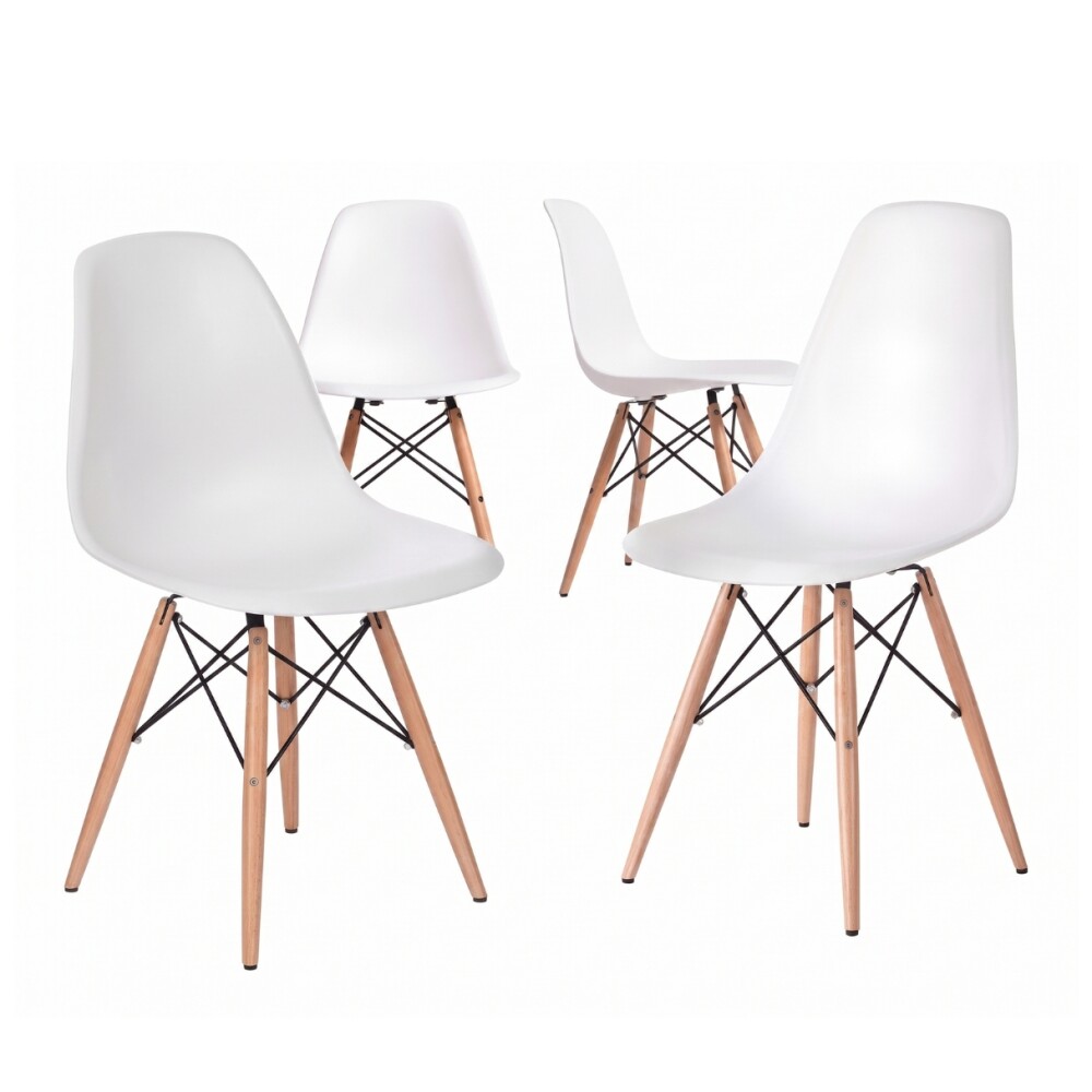 Silla Eames Pack 4 Unidades Calidad Premium Blanco