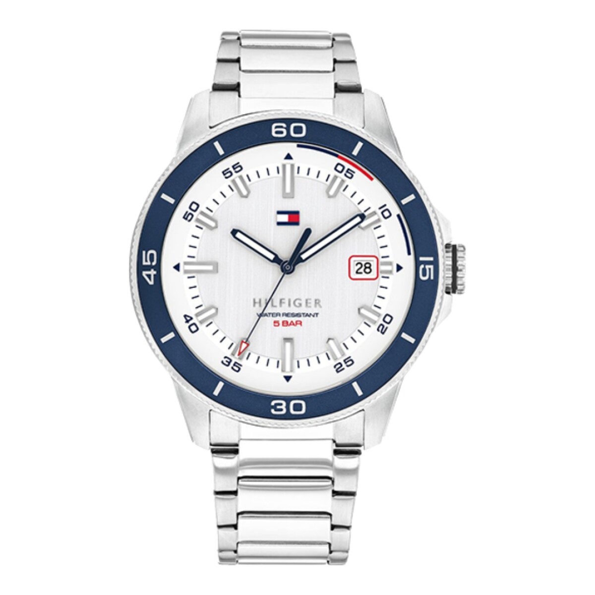 Reloj Tommy Hilfiger 1792227 para hombre con correa de acero - Plateado 