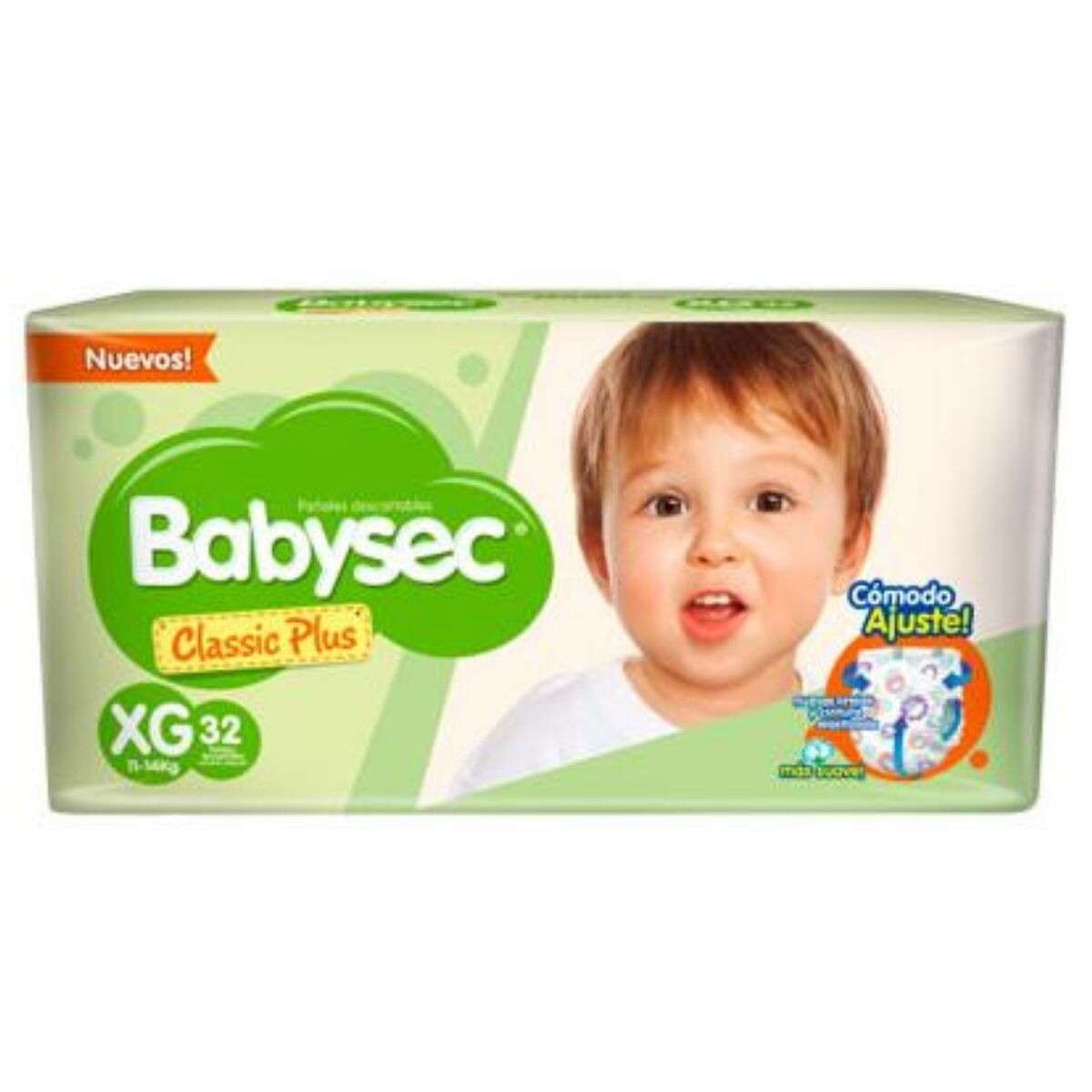 Pañales Babysec Classic Plus XG X32 