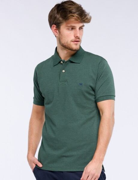 POLO PIQUE LISA Verde Oscuro