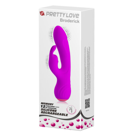 Vibrador Doble Silicona Broderick Pretty Love Fucsia