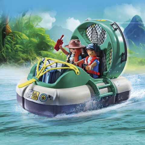 Exploradores con Aerodeslizador de Dinosaurio Braquiosaurio Playmobil 97 Piezas U
