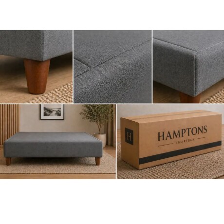 Sommier 2 Plazas Hamptons Cobalt Smart Box Gris