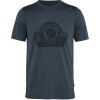 Polo Fjallraven Abisko Wool Classic SS M Hombre Dark Navy