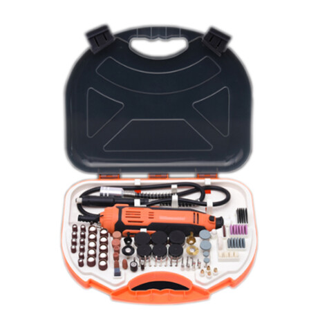 MINI AMOLADORA 130W 38000RMP KIT 211 PZAS HARDEN ++ N/a