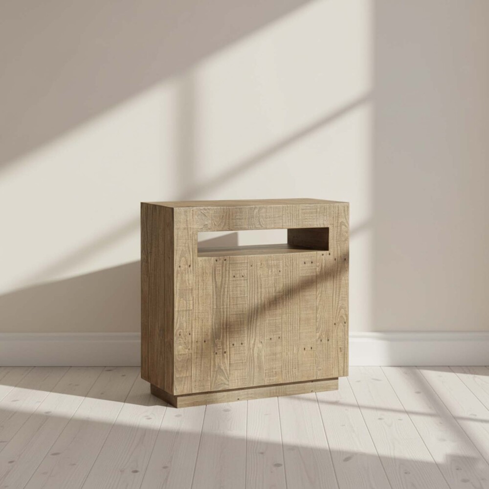 CONSOLA MADERA NATURAL-BEIGE TERRANOVA NATURAL