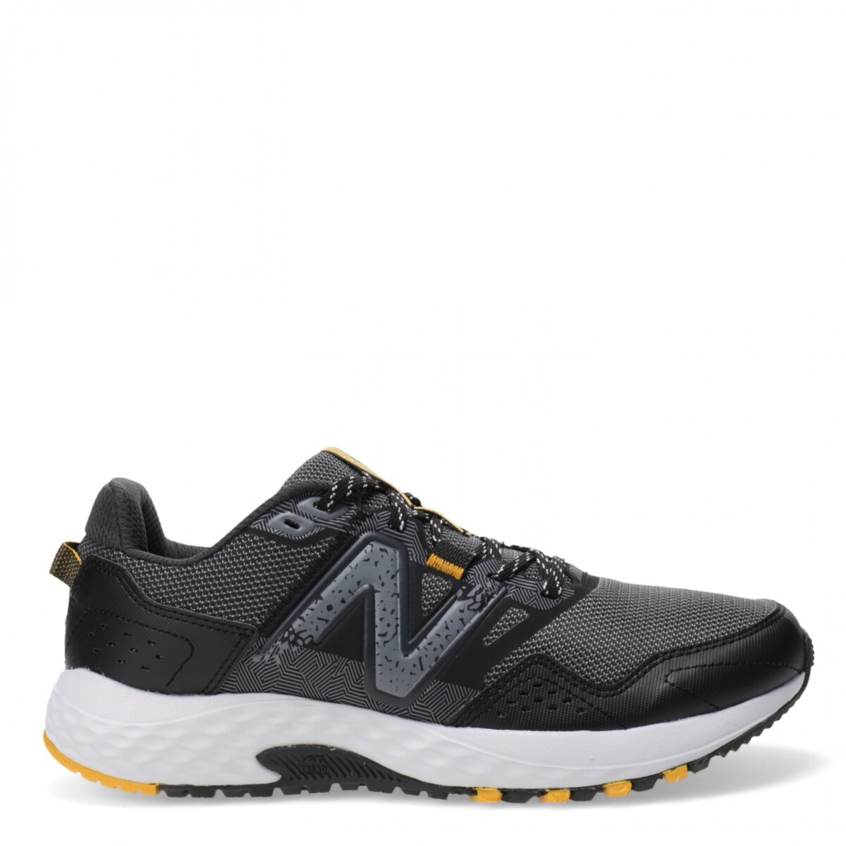 Trail Running Course New Balance - Gris/Negro/Mostaza 