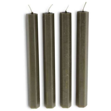 Vela candelabro HOLME H20cm oliva 4u/pk peso: 0.297