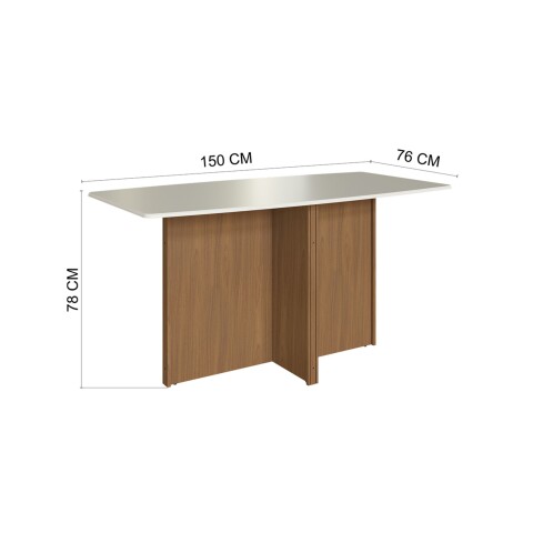 Conjunto Comedor 1500 6 Sillas Escocia Indekés Freijo | Off White | Tela Grafite Conjunto Comedor 1500 6 Sillas Escocia Indekés Freijo | Off White | Tela Grafite