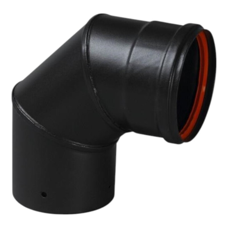 Codo 90° Ø80 mm para estufas a pellet Codo 90° Ø80 mm para estufas a pellet