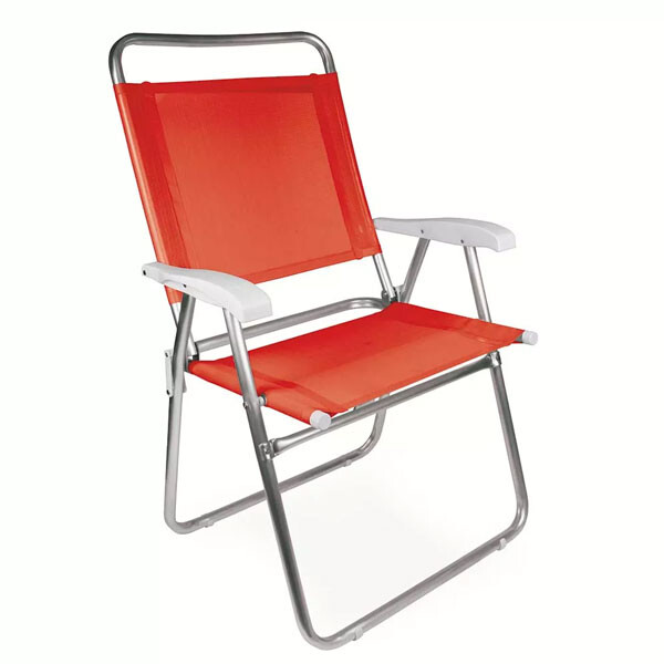 SILLA MASTER PLUS ALUMINIO FASHION NARANJA