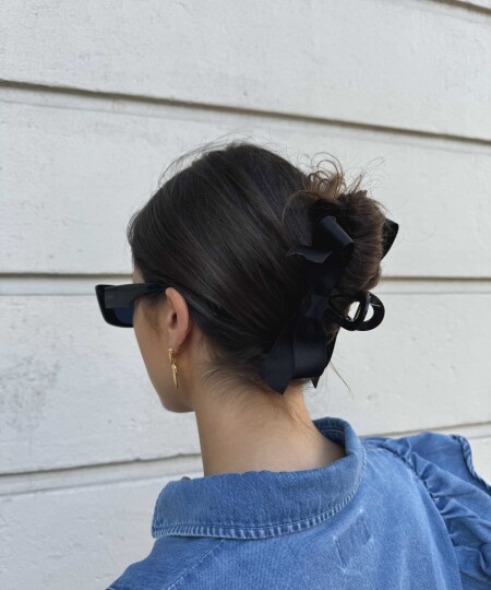 PINZA SIMPLE BOW BLACK PINZA SIMPLE BOW BLACK